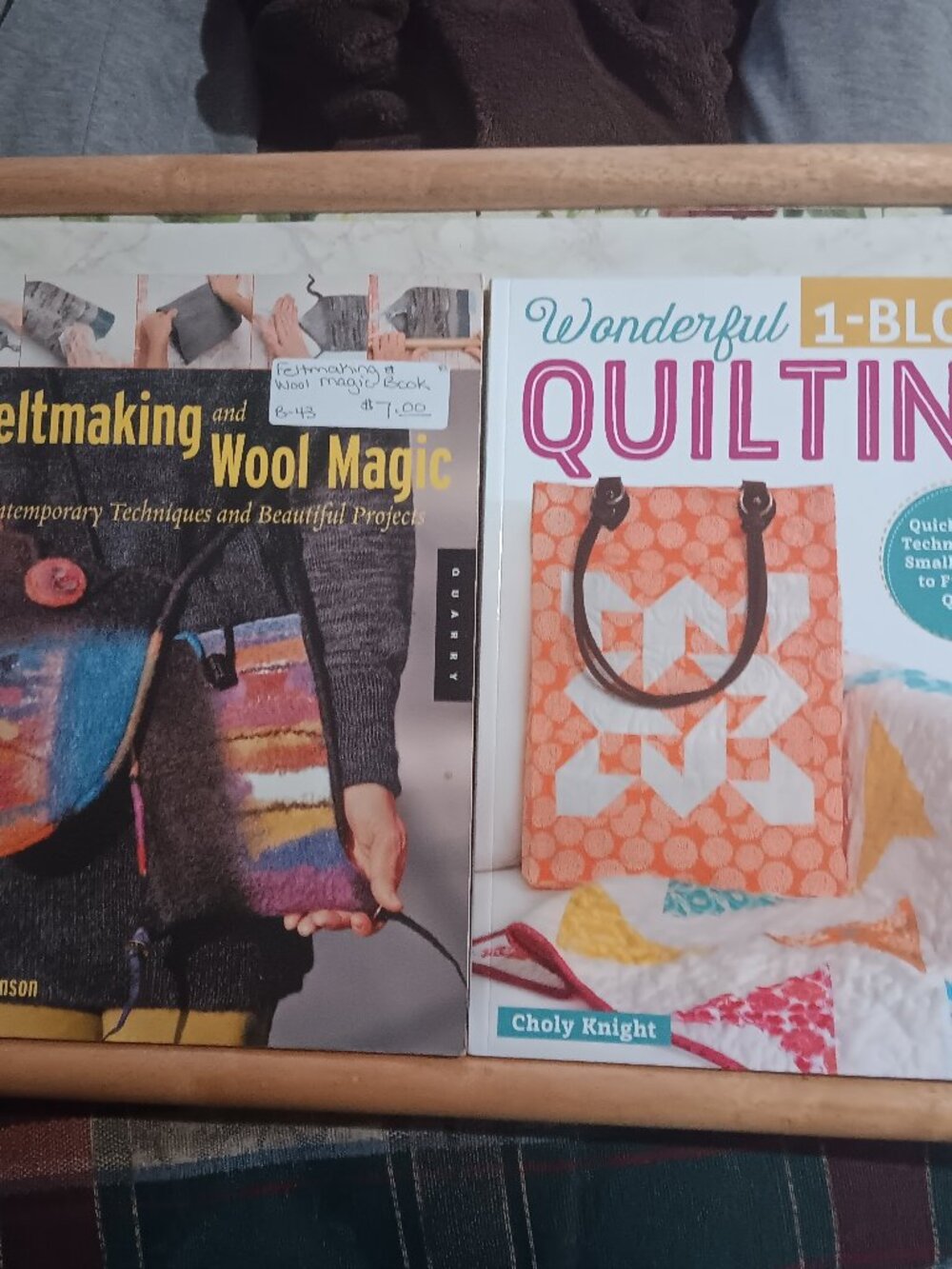 2 Book Lot Feltmaking and Wool Magic Contemporary + Wonderful 1-Block Quilting